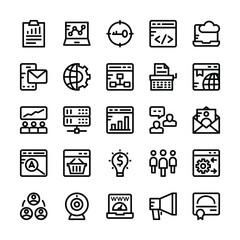 SEO and Marketing Vector Icons 5