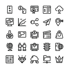 SEO and Marketing Vector Icons 6