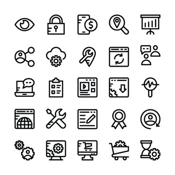 SEO and Marketing Vector Icons 4