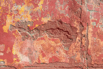 Old, red wall.