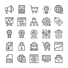 Seo Web Optimization Vector Icons 2