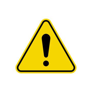 Exclamation Sign. ISO Triangle Warning Symbol Simple, Flat Vector, Icon You Can Use Your Website Design, Mobile App Or Industrial Design. Vector Illustration