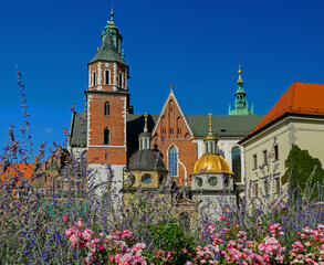 Sigismund Tower at Wawel Castle in Krakow, Poland