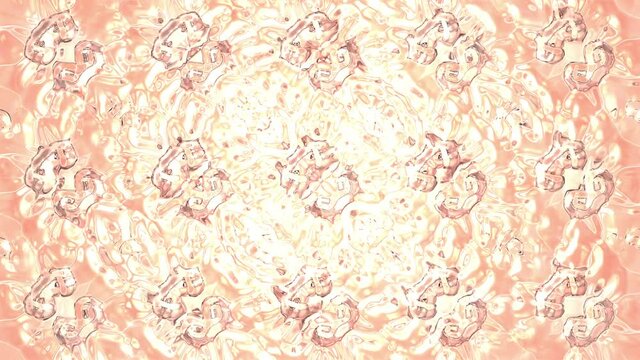 Abstract shiny background, in pastel pink colors. loop animation