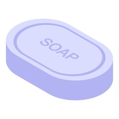 Home soap icon. Isometric of home soap vector icon for web design isolated on white background