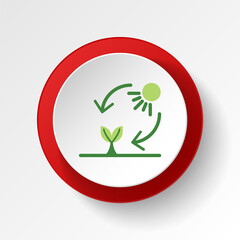 save the world, ecology and environment colored button. Elements of save the earth. Signs and symbols can be used for web, logo, mobile app, UI, UX