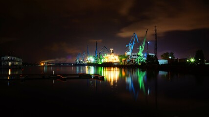 Obraz premium night port