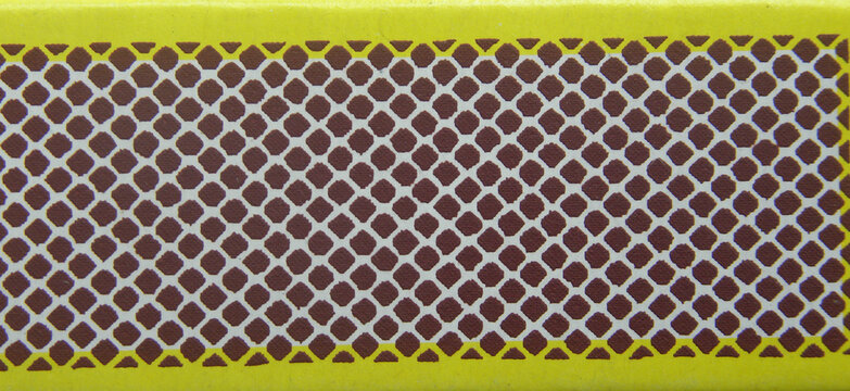 Brown color striking surface of match box