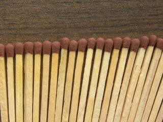 Wooden match sticks
