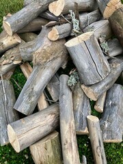 stack of cut firewood
