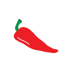 pepper - vector icon chili paper sign