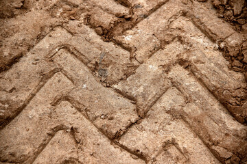 the texture on the sand