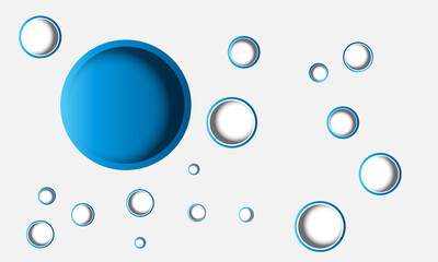 Vector white background with a round concept is great for wallpapers