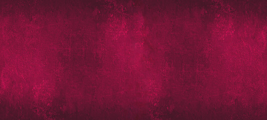 Abstract dirty rustic colorful dark Magenta pink texture background banner panoramic panorama, with black vignette, template, wallpaper