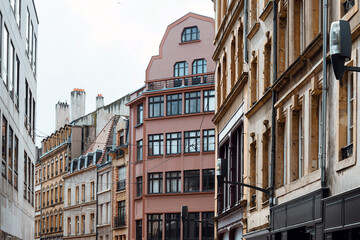 Antique building view in Old Town Metz, France