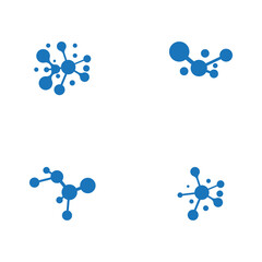 Set Molecule vector illustration design