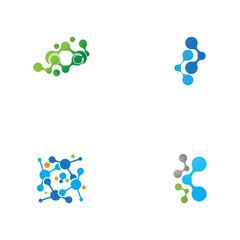 Set Molecule vector illustration design