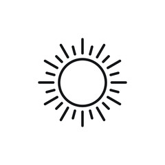 sun logo icon vector