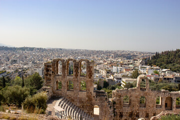 Fototapeta na wymiar Athens, Greece | Acropolis | Odeon of Herodes Atticus