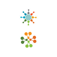 Molecule vector illustration design