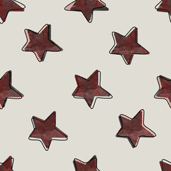 Obraz premium seamless star pattern