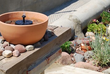 Terracotta Pot Water Fountain Display