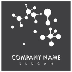 Molecule vector illustration design