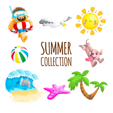 Cute Vector Summer collection