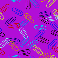 seamless pattern with paper clips