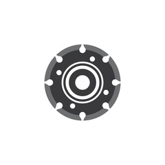 Grinding logo vector icon