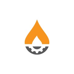 Oil and gas logo vector icon
