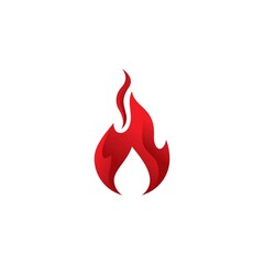 Fire logo template  vector icon