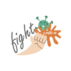 fight covid 19, prevention and protection of the coronavirus or covid 19