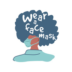 wear a face mask, prevention of contagion by coronavirus