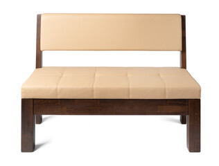 Indoor beanch seat isolated on white background