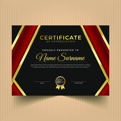Naklejka premium Abstract certificate of award template design