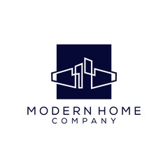 awesome modern home company logo