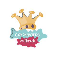 warning sign, coronavirus disease or covid 19