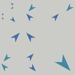 Fototapeta premium set of blue arrows