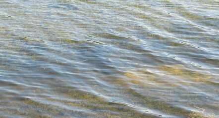 River water surface with soft waves as a background
