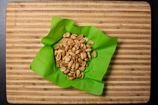 Reusable Beeswax Food Wraps. Organic fabric covers for food storage. Lifestyle photos with nuts