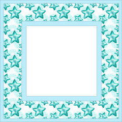 Creative composition with the image of rectangular frames on a white background. Frames consist of colors and geometric shapes. Abstraction. Illustration for printing on paper and fabric.