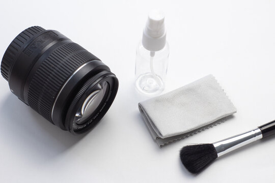 Camera Cleaning Kit On A White Background