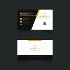 Abstract business card template design with elements