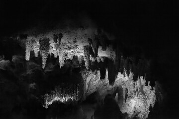 Cave in Black and White