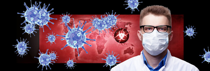 Young doctor against new Coronavirus 2019-nCoV