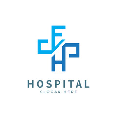 Health logo with initial letter EH, H E, E H logo designs concept. Medical health-care logo designs template.