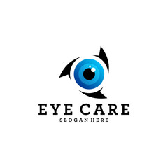 Creative Eye Concept Logo Design Template, Eye Care logo design Vector, Icon Symbol