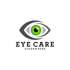 Obraz premium Creative Eye Concept Logo Design Template, Eye Care logo design Vector, Icon Symbol