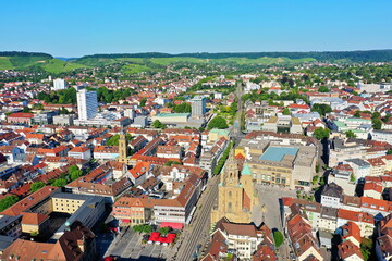Fototapeta premium Heilbronn von oben